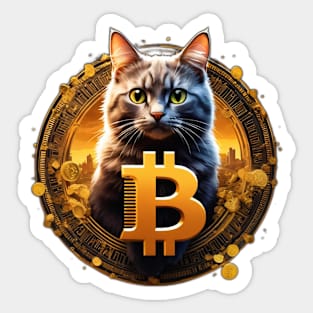 Bitcoin cat Sticker